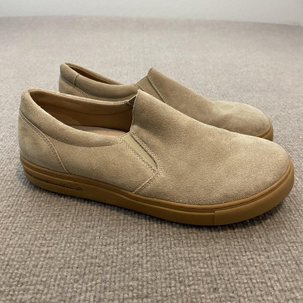 Birkenstock Shoes Womens 10 Mens 8 Beige Suede Slip On Comfort EU 41 Germany